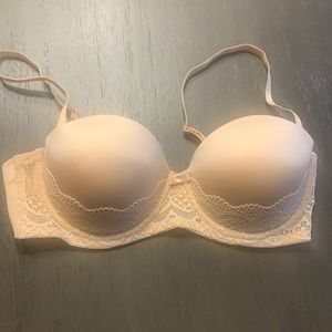 Padded bra with removable straps NWOT